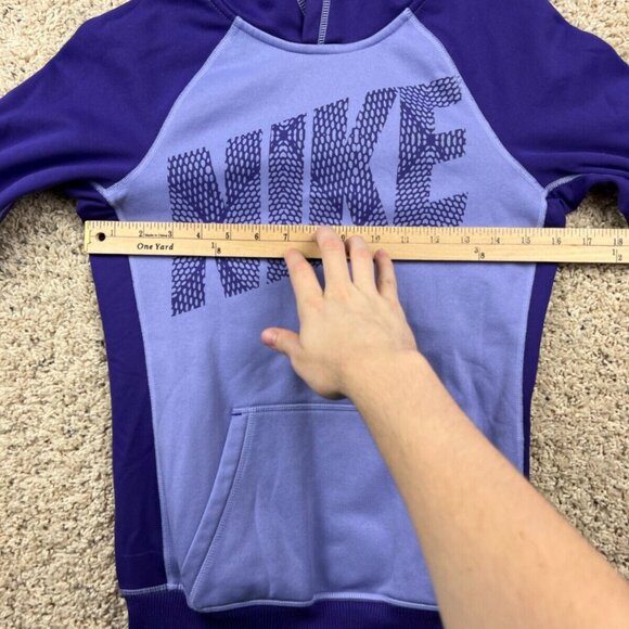 Nike Women's XS Purple Pullover Hoodie Jacket Fall Fleece Lined Therma-Fit - Picture 3 of 8